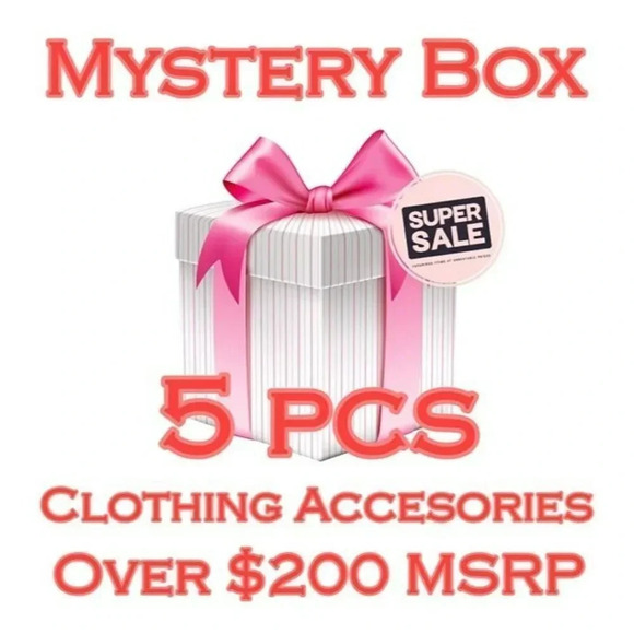 Mystery Box of 5 Variety Pieces of Clothing Accessories ($200-$250 Retail Value) - Picture 1 of 1
